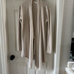 Women's Cream Open Front Sweater